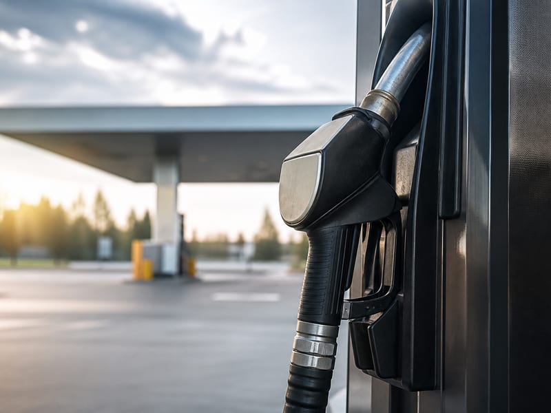 pompe carburant pistolet detail — prix carburant TotalEnergies — Avenue de Decazeville à Rodez