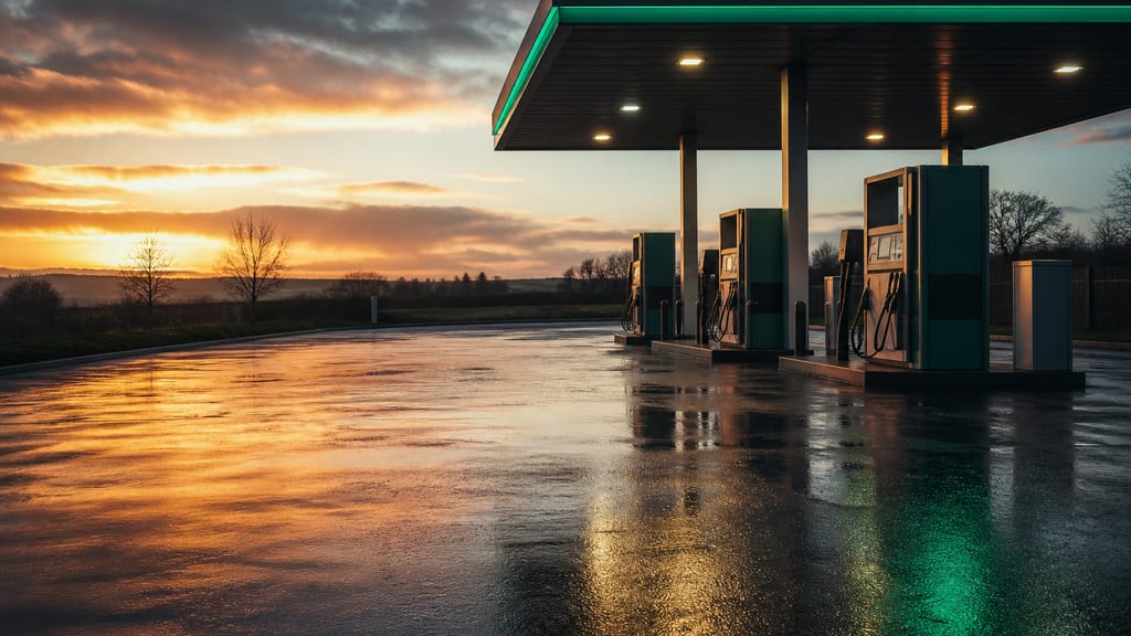 station essence france coucher soleil — prix carburant Esso — Avenue Antide Boyer à Aubagne en ville